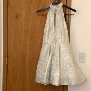 NWOT Bebe High Neck Flared Dress